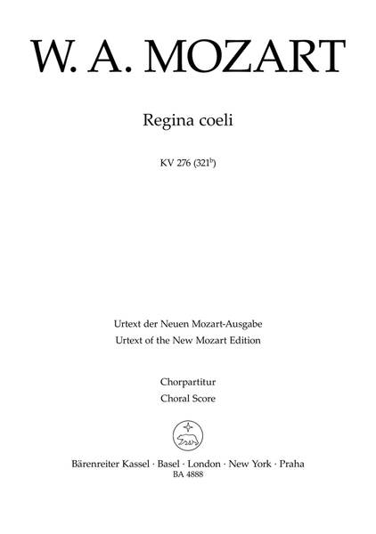 Regina coeli KV 276 (321b)