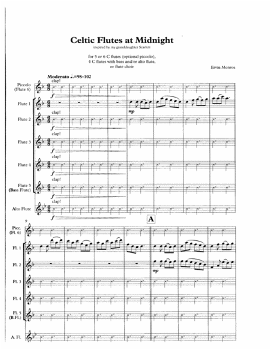 Celtic Flutes at Midnight Flute scores gallery preview page 2
