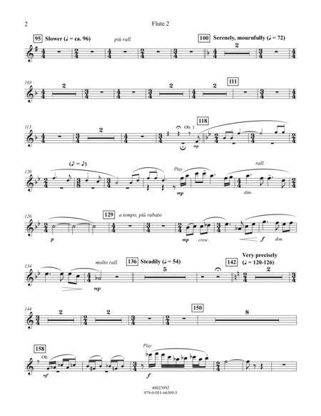 An American Tapestry (for Wind Ensemble) - Flute 2