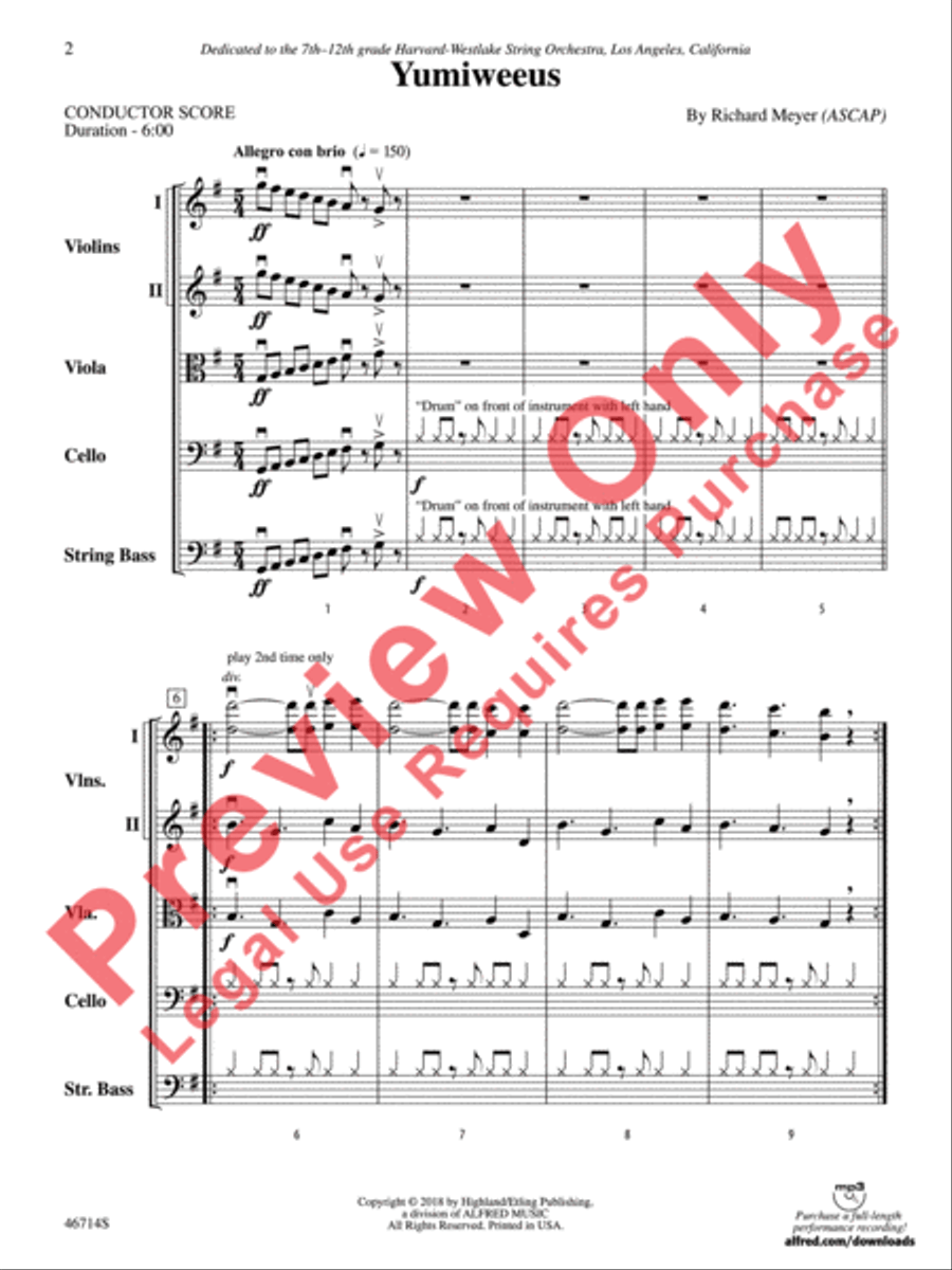 Yumiweeus String Orchestra scores gallery preview page 3