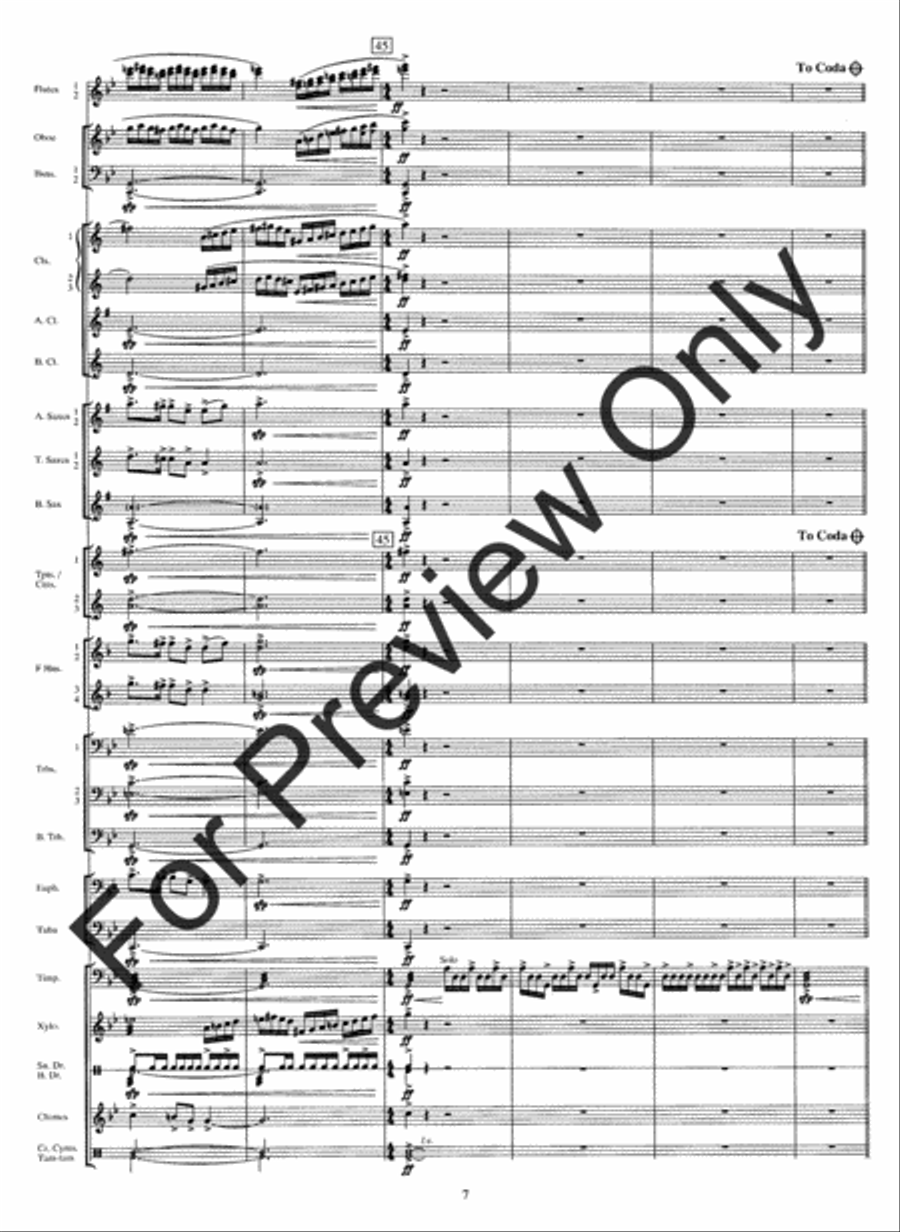 From The Summit (Score) Concert Band scores gallery preview page 10