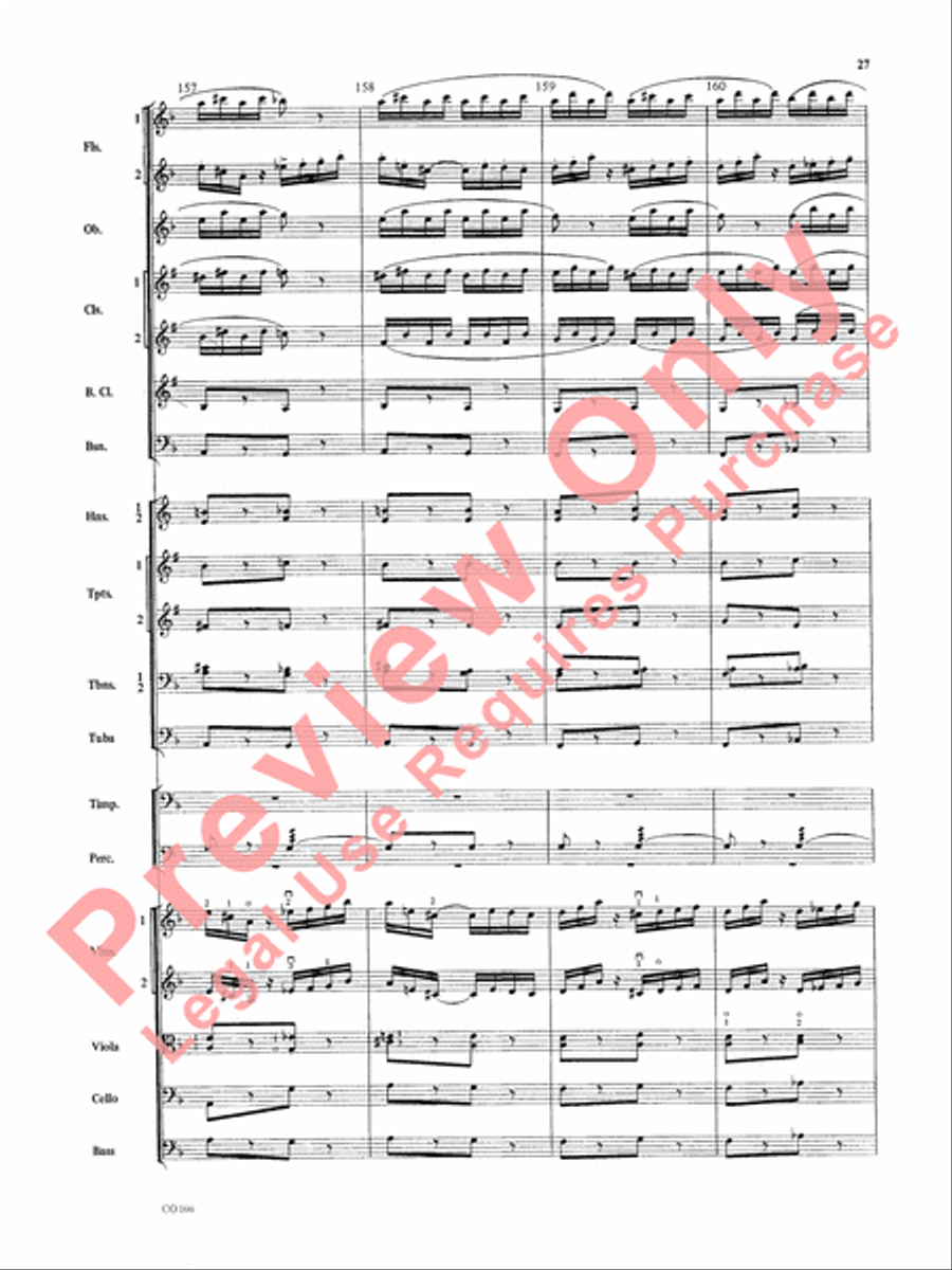Bacchanale from Samson & Delilah (Score Only) Full Orchestra scores gallery preview page 30