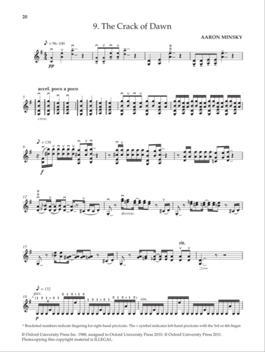 Ten American Violin Etudes Violin Solo scores gallery preview page 5