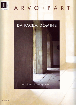 Book cover for Da Pacem Domine