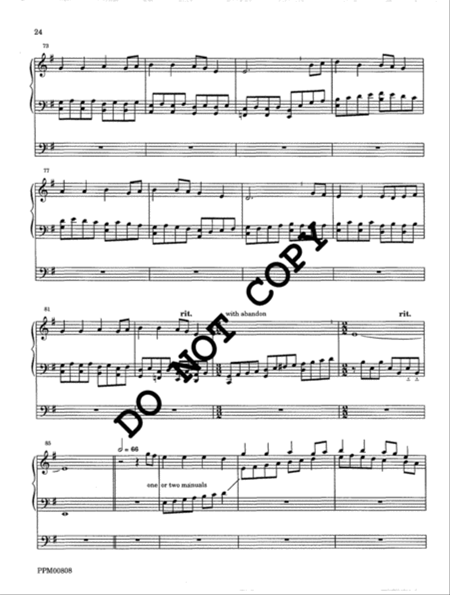 I Sing the Almighty Power of God: Organ Voluntaries on the Hymn Tunes of Ralph Vaughan Williams Volume I Organ scores gallery preview page 25