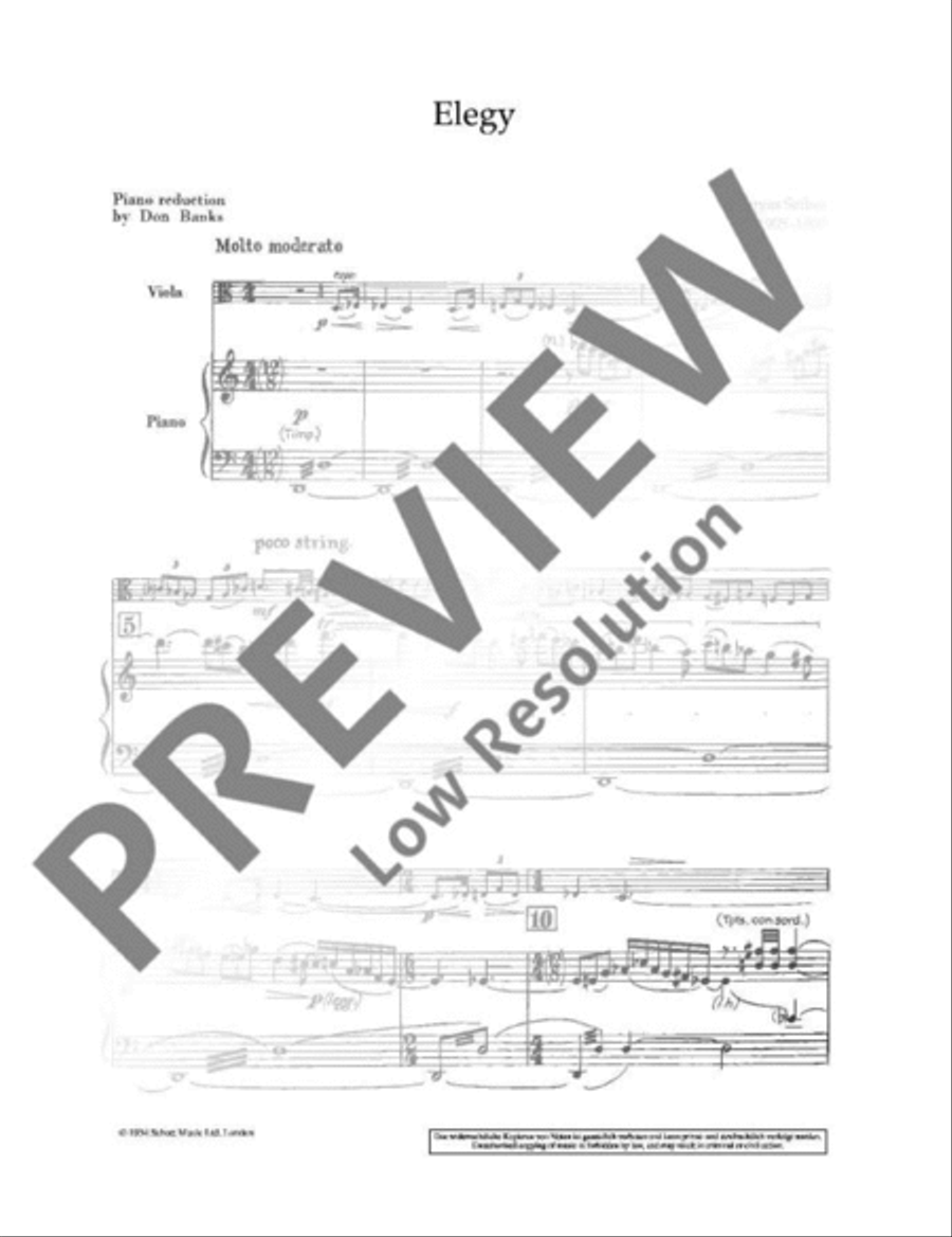 Elegy Viola scores gallery preview page 4