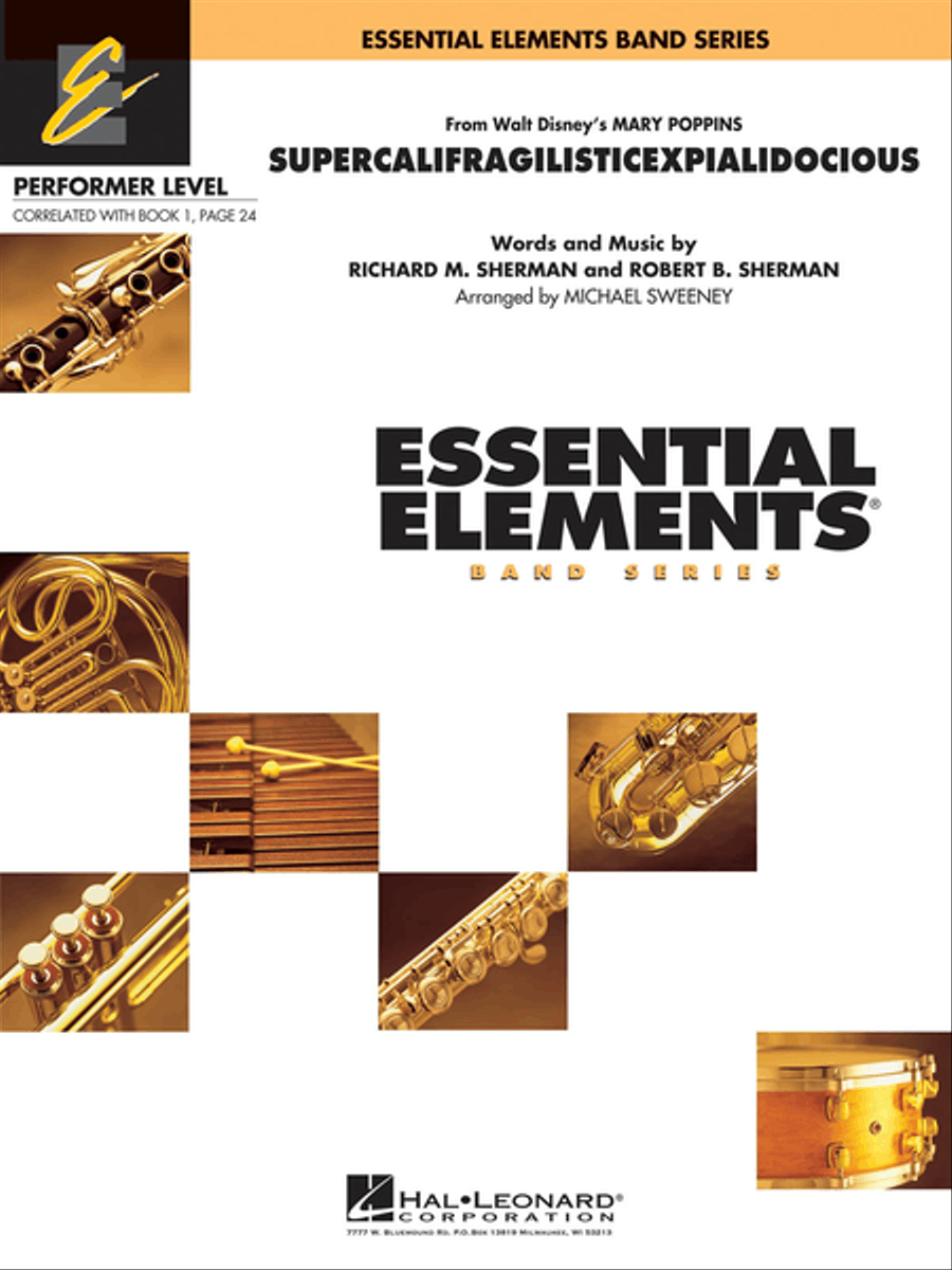 Supercalifragilisticexpialidocious (from Mary Poppins) Concert Band scores gallery preview page 1