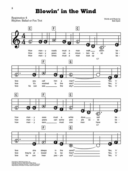 Puff The Magic Dragon sheet music for piano or keyboard (E-Z Play)