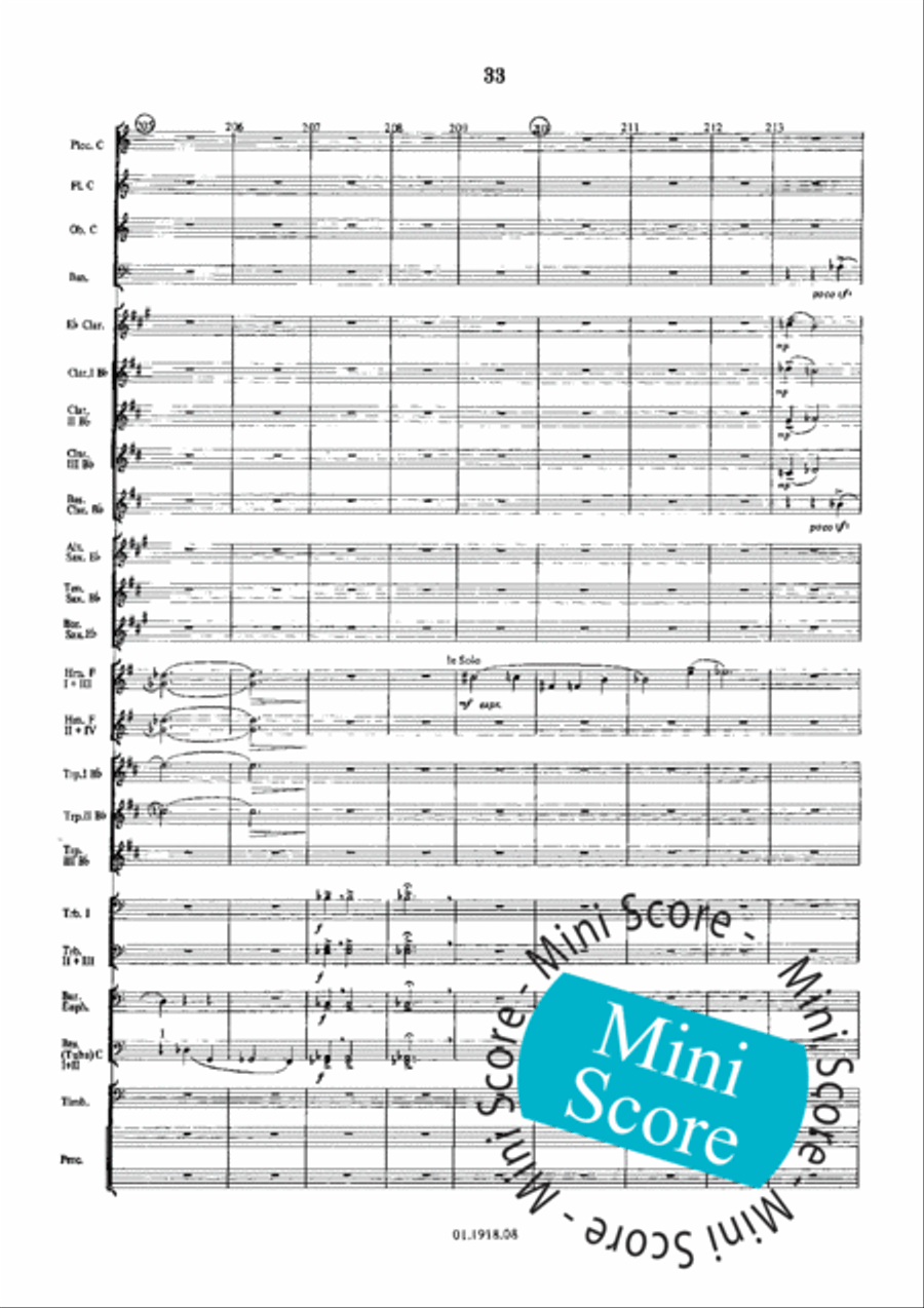 Overture for an Imaginary Play Concert Band scores gallery preview page 37