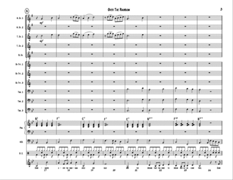 Over The Rainbow Over The Rainbow Jazz Ensemble scores gallery preview page 3