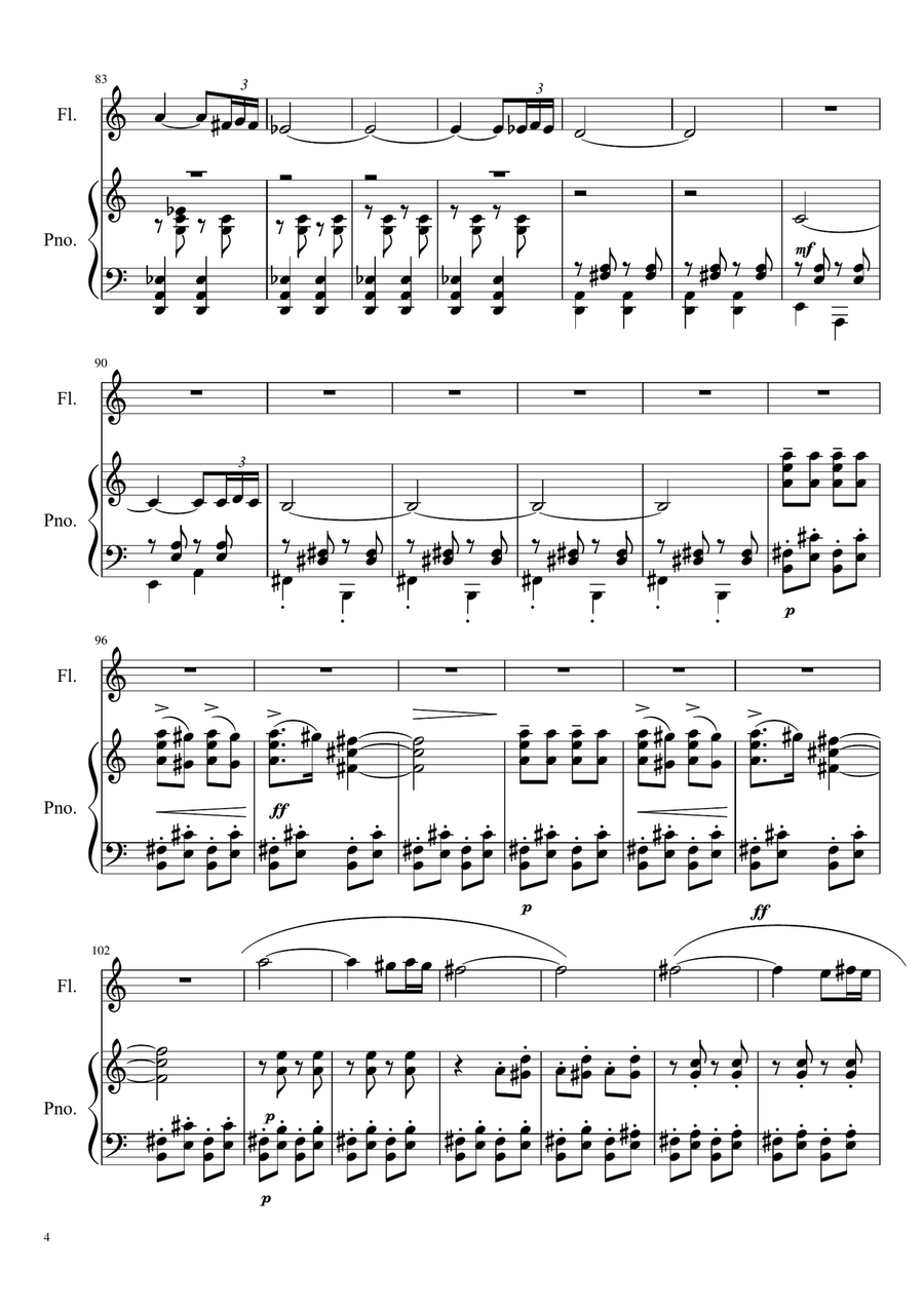Ritual Fire Dance Flute Solo scores gallery preview page 4