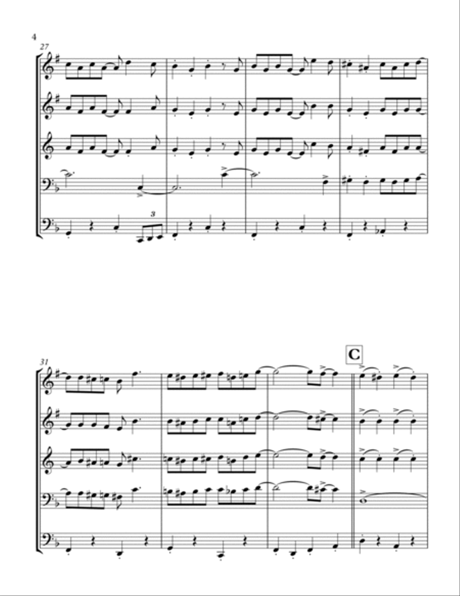 That's a Plenty: Brass Quintet Brass Quintet scores gallery preview page 4