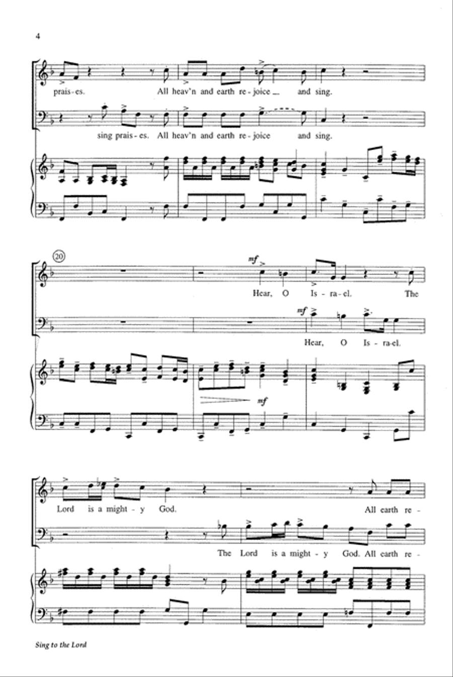 Sing to the Lord Sing to the Lord 2-Part scores gallery preview page 5