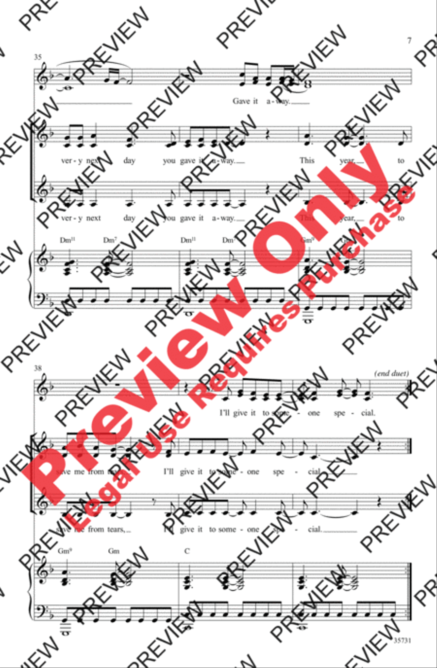 Last Christmas Women's Choir scores gallery preview page 7