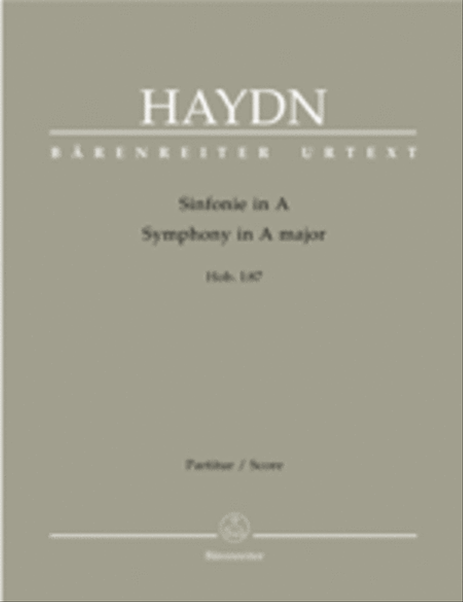 Symphony, No. 87 A major Hob.I:87 Bassoon scores gallery preview page 1