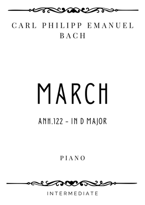 Book cover for C.P.E. Bach - March in D Major (Anh.122) - Intermediate
