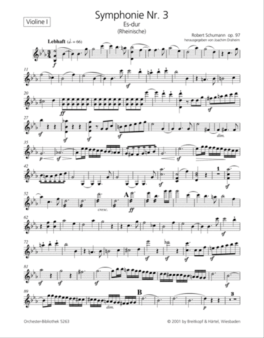 Symphony No. 3 in E flat major Op. 97 Orchestra scores gallery preview page 2