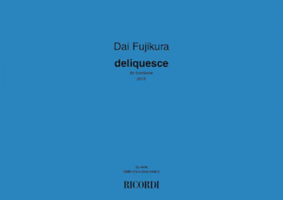 Deliquesce Trombone Solo scores gallery preview page 1