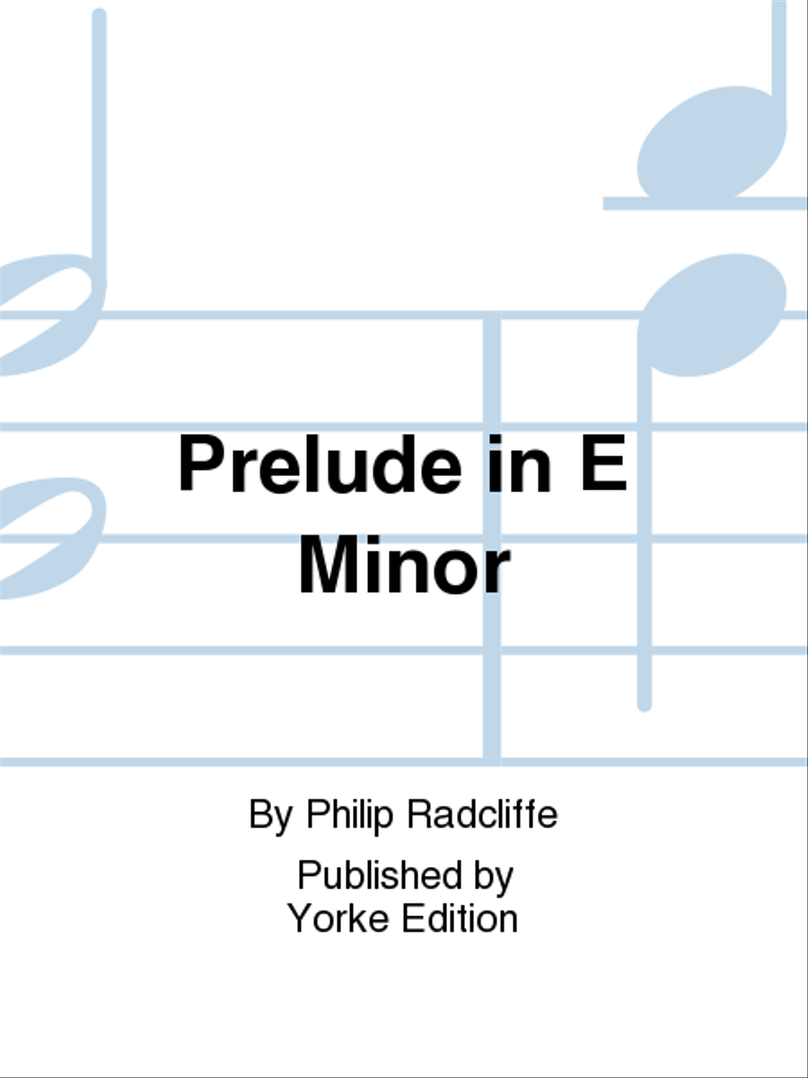 Prelude in E Minor Double Bass scores gallery preview page 1