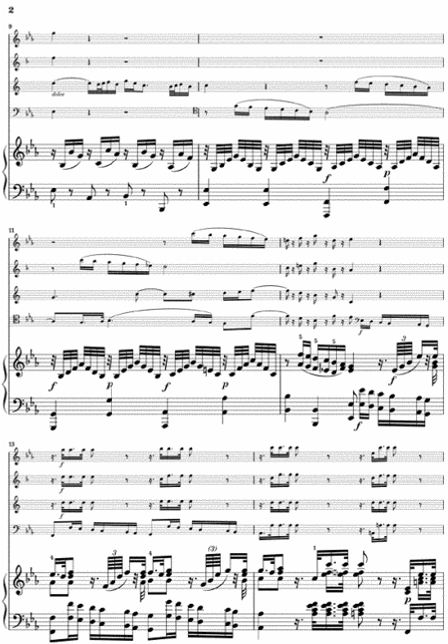 Quintet for Piano and Wind Instruments in E-flat Major, K. 452 Bassoon scores gallery preview page 3