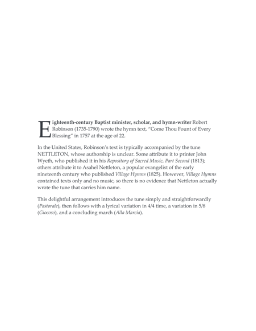 Come, Thou Fount of Every Blessing - brass quintet Brass Quintet scores gallery preview page 2