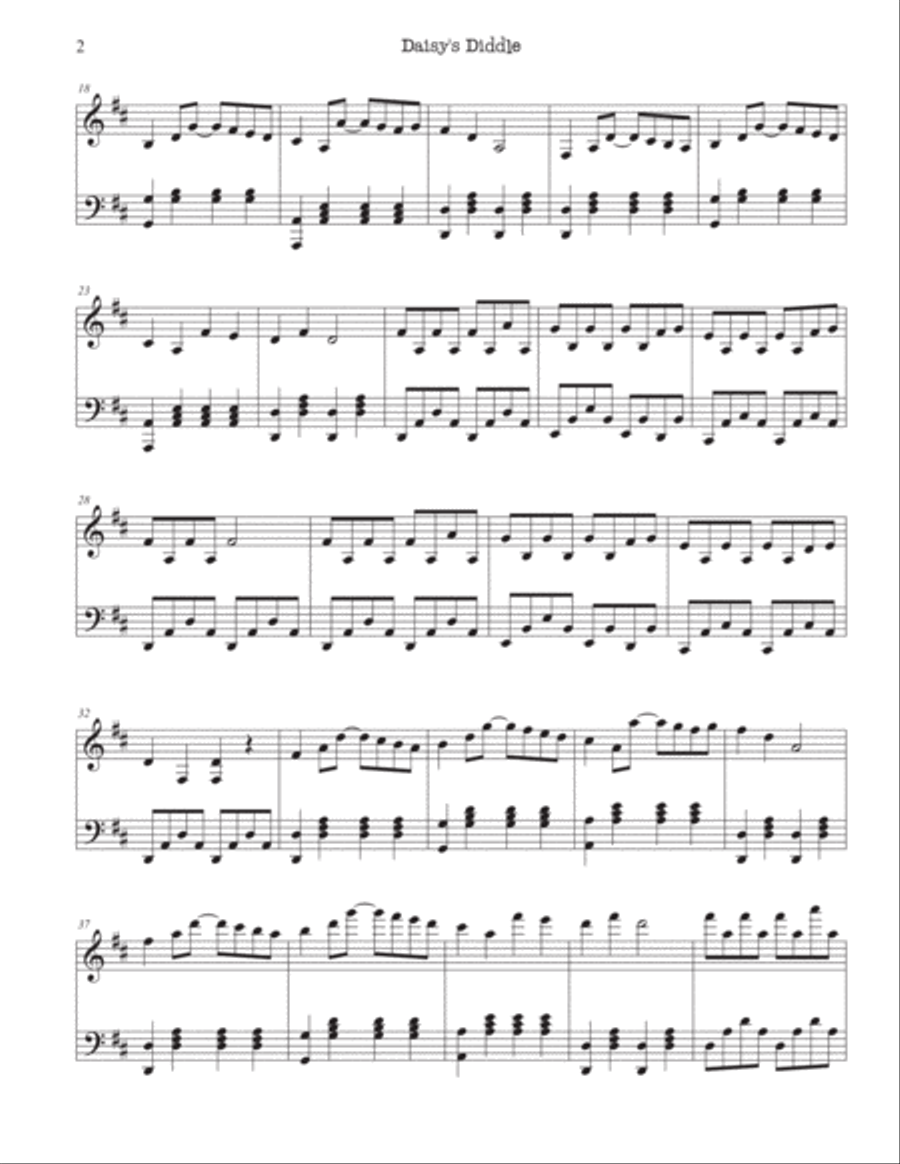 Daisy’s Diddle Easy Piano scores gallery preview page 2