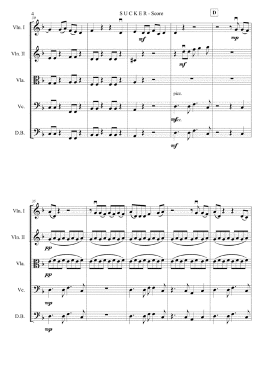 Sucker Sucker String Orchestra scores gallery preview page 4