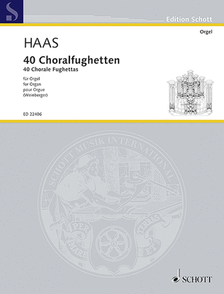 Book cover for 40 Chorale Fughettas