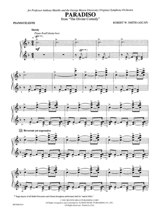 Paradiso (from The Divine Comedy): Piano Accompaniment
