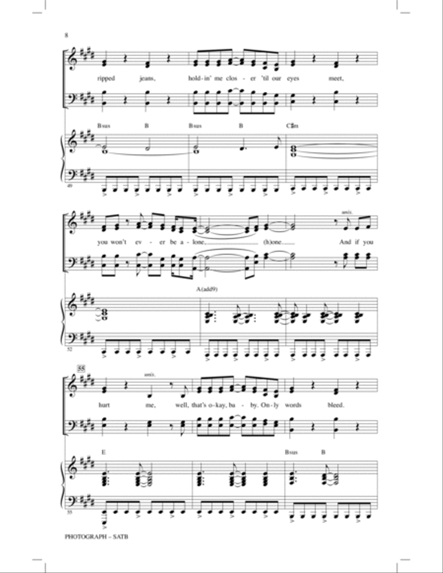 Photograph 4-Part scores gallery preview page 7