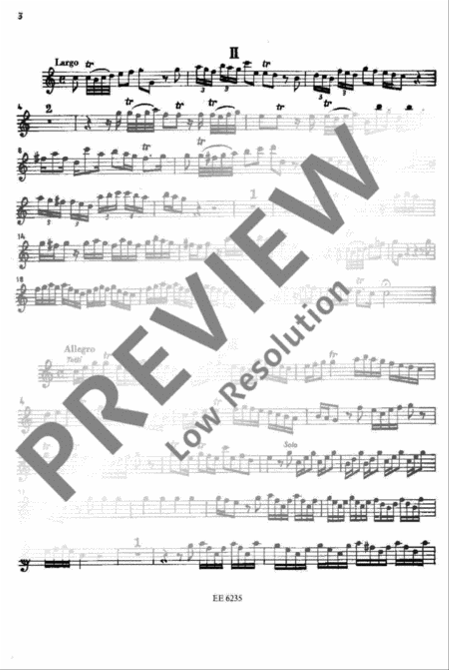 Concerto grosso C major Flute scores gallery preview page 4