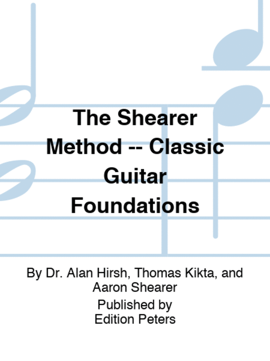 The Shearer Method -- Classic Guitar Foundations Classical Guitar scores gallery preview page 1