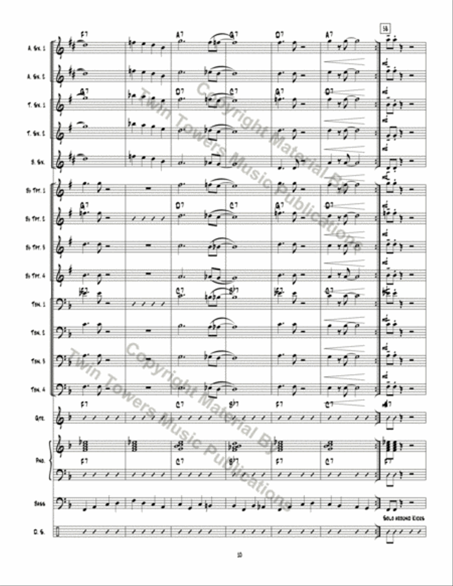 Big Red Rooster Jazz Ensemble scores gallery preview page 11