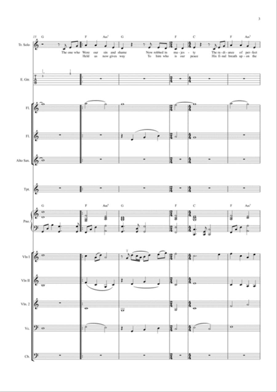 Resurrecting Piano, Vocal, Guitar scores gallery preview page 3