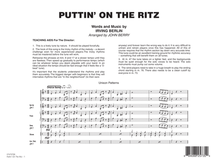 Puttin' On The Ritz - Full Score