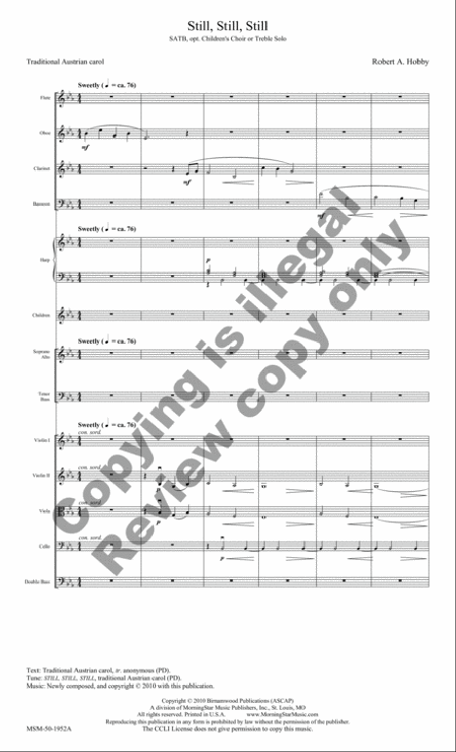 Still, Still, Still (Orchestra Score) Choir scores gallery preview page 3