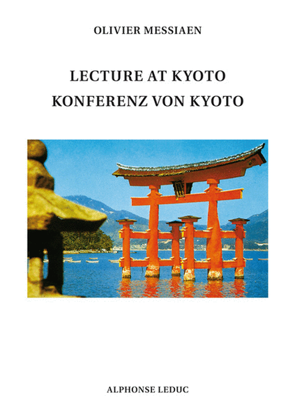 Lecture At Kyoto ? Konferenz Von Kyoto (texte Anglais Et Allemand)