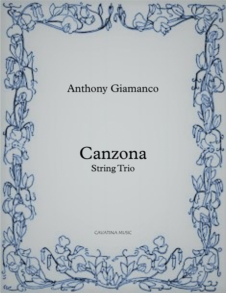 Canzona (for String Trio) image number null