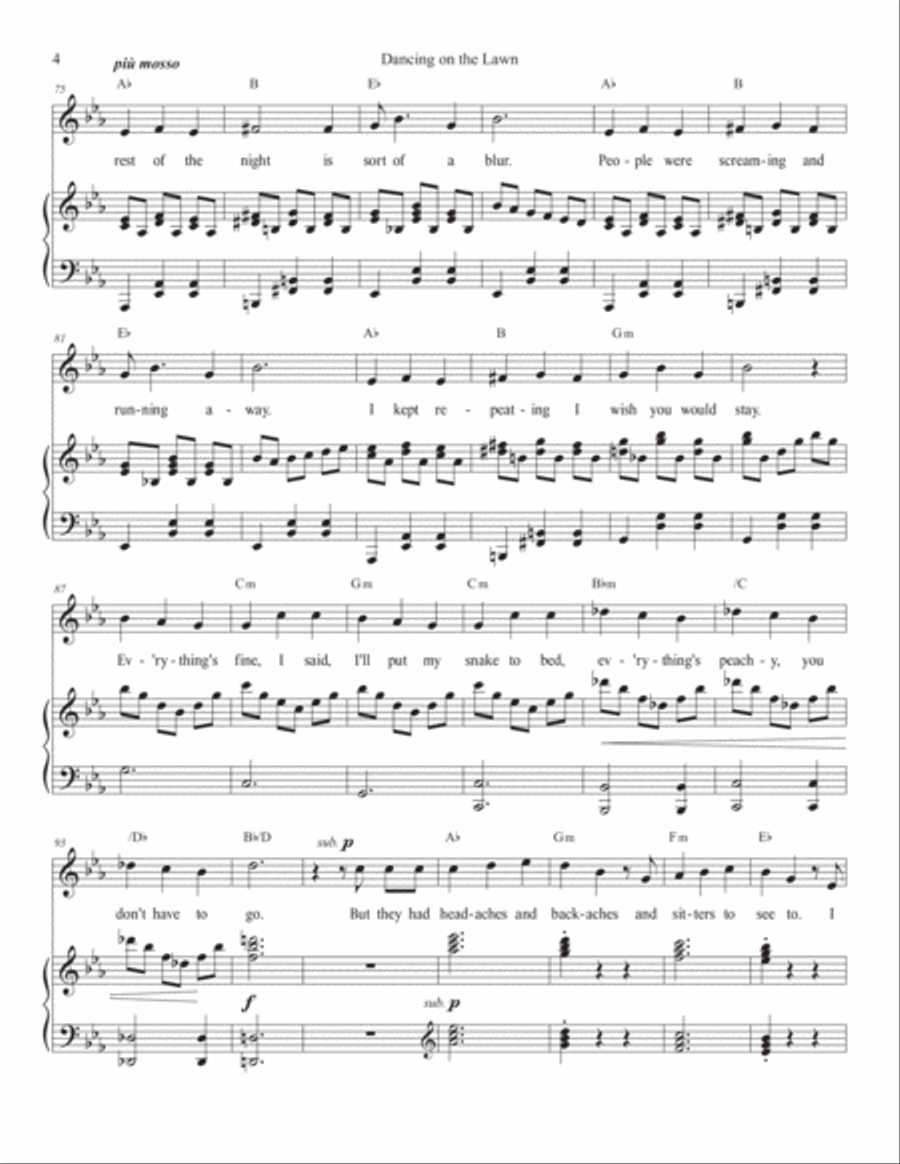 Dancing On the Lawn Voice scores gallery preview page 4