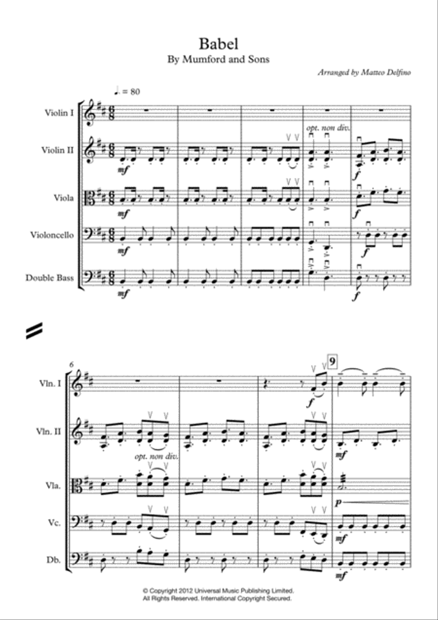 Babel String Quartet scores gallery preview page 2