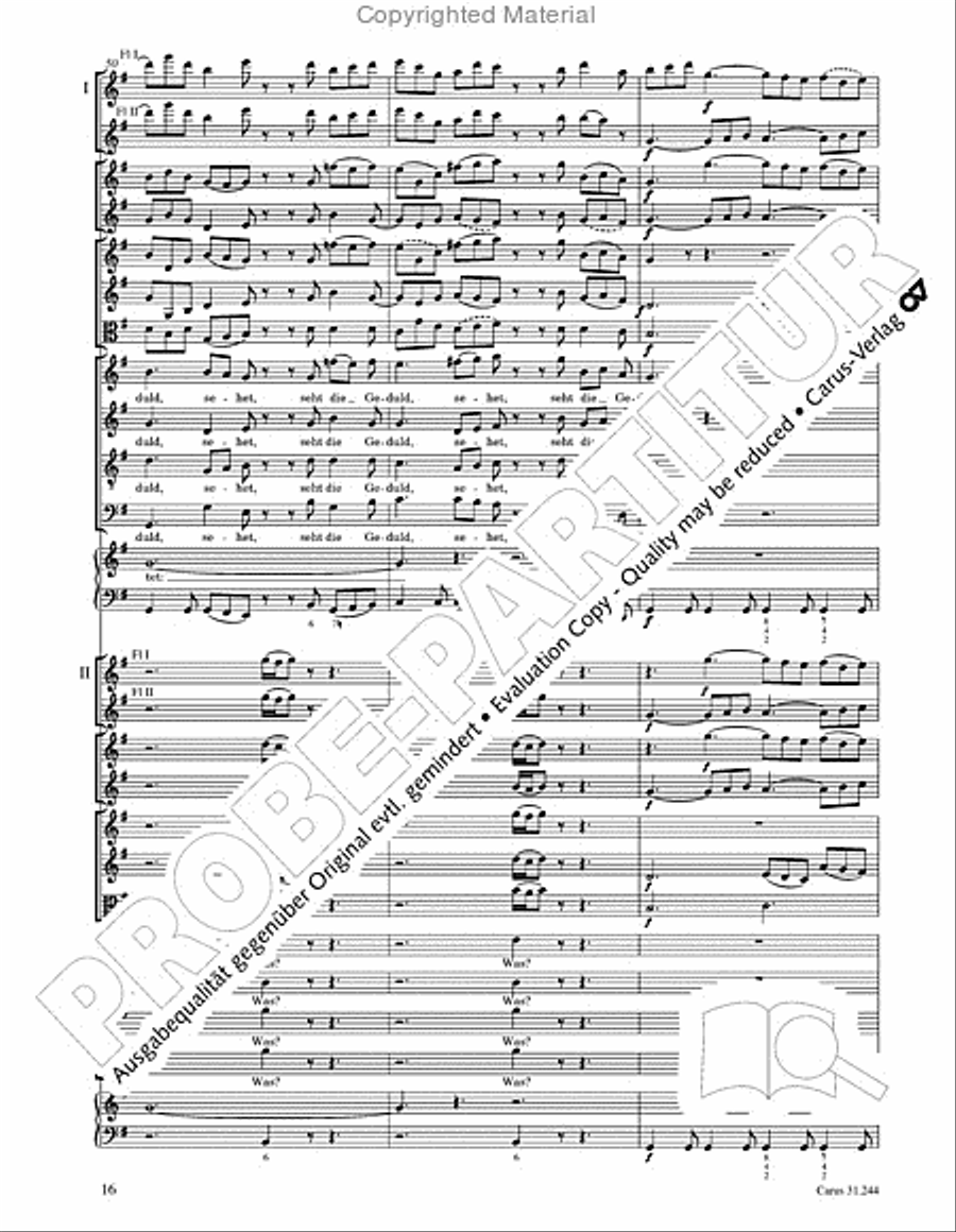 St. Matthew Passion (Matthaus-Passion) 4-Part scores gallery preview page 18
