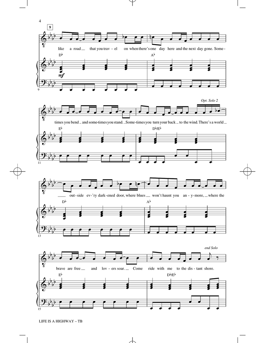 Life Is A Highway (arr. Cristy Cari Miller) TB scores gallery preview page 2