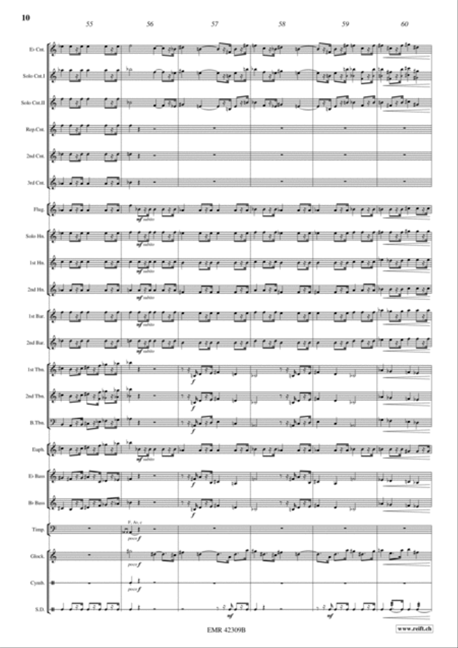 Knights Of The Round Table Brass Band scores gallery preview page 10