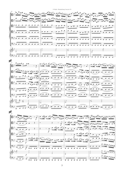 Bach—Brandenburg Concerto VI (f.score) 
