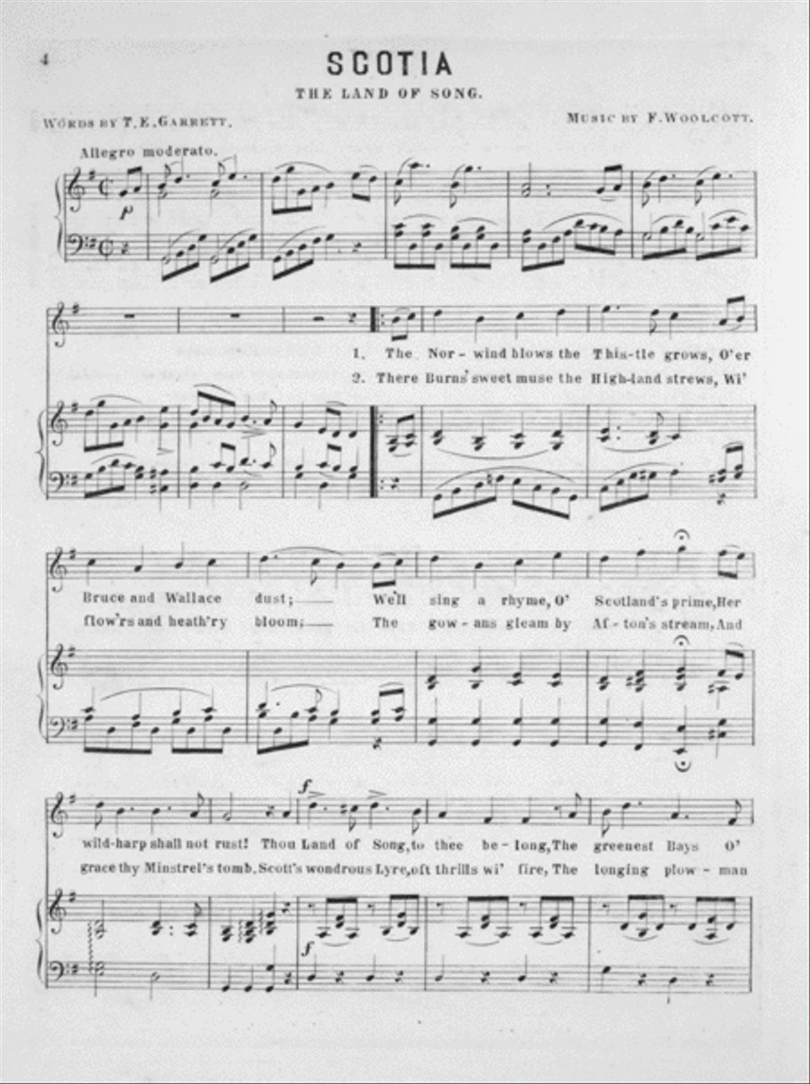 Scotia. The Land of Song 4-Part scores gallery preview page 2