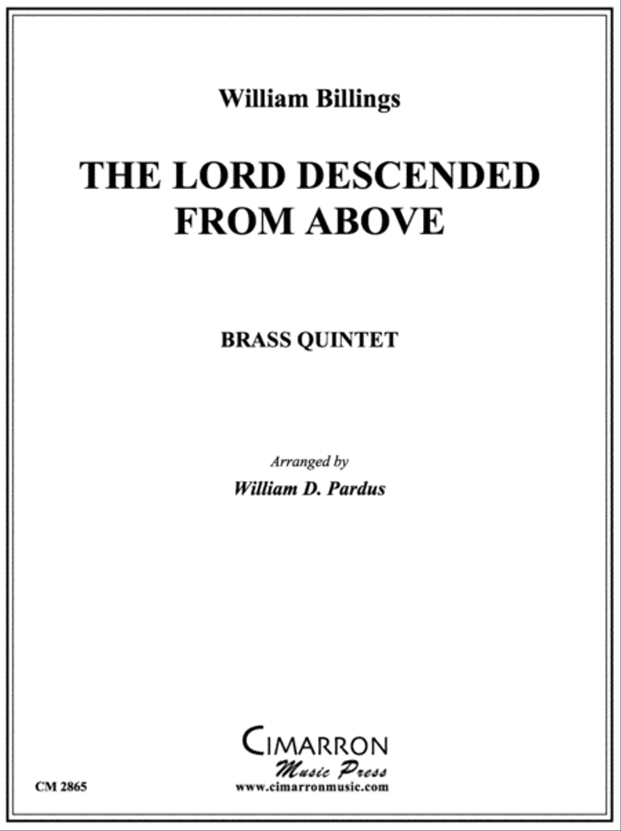 The Lord Descended From Above Brass Quintet scores gallery preview page 1