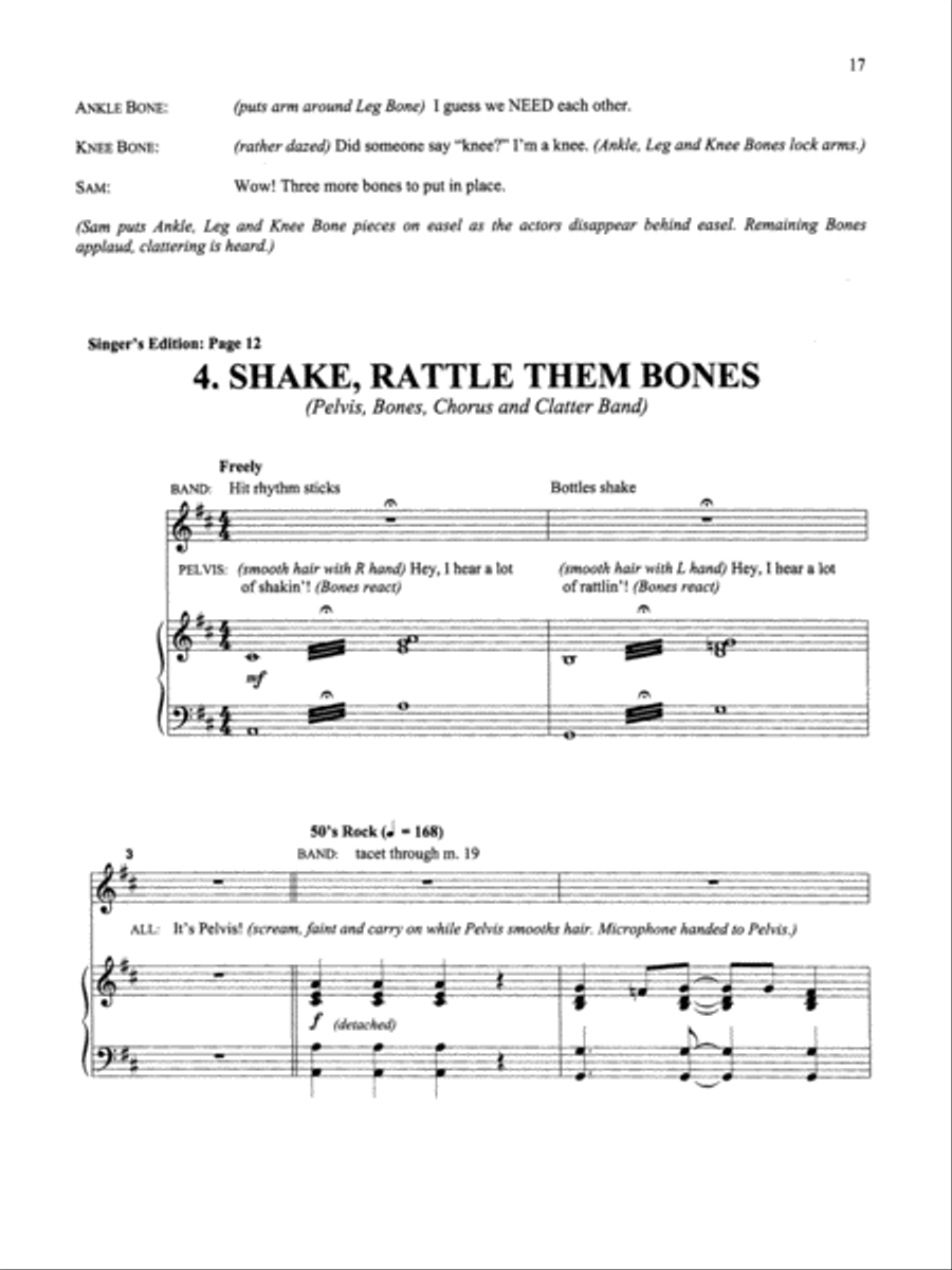 Bones! - Director's Score Choir scores gallery preview page 4