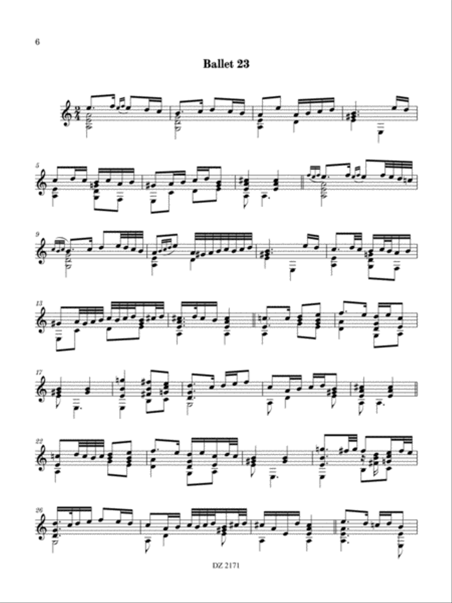 Danses de la Renaissance Classical Guitar scores gallery preview page 6