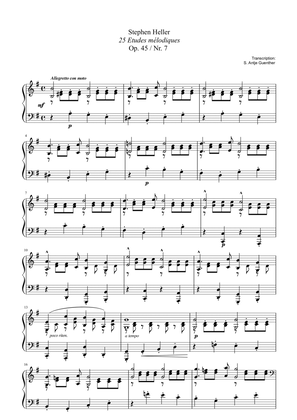 Etude mélodique Op. 45 / Nr. 7