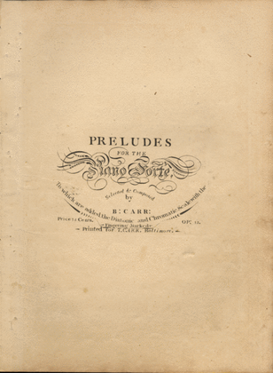 Book cover for Preludes for the Piano Forte
